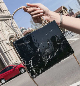 Luxury Marble box handbag