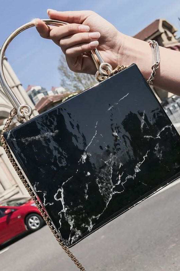 Luxury Marble box handbag