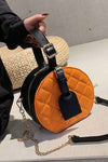 Famous Quilted round handbag