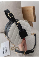 Famous Quilted round handbag
