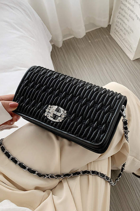 Ruched pretty luxury purse