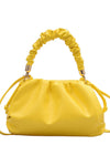 pretty  ruched handle handbag