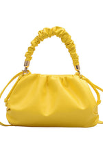 pretty  ruched handle handbag