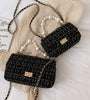 luxury woven handbag