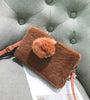 Luxury winter plush handbag